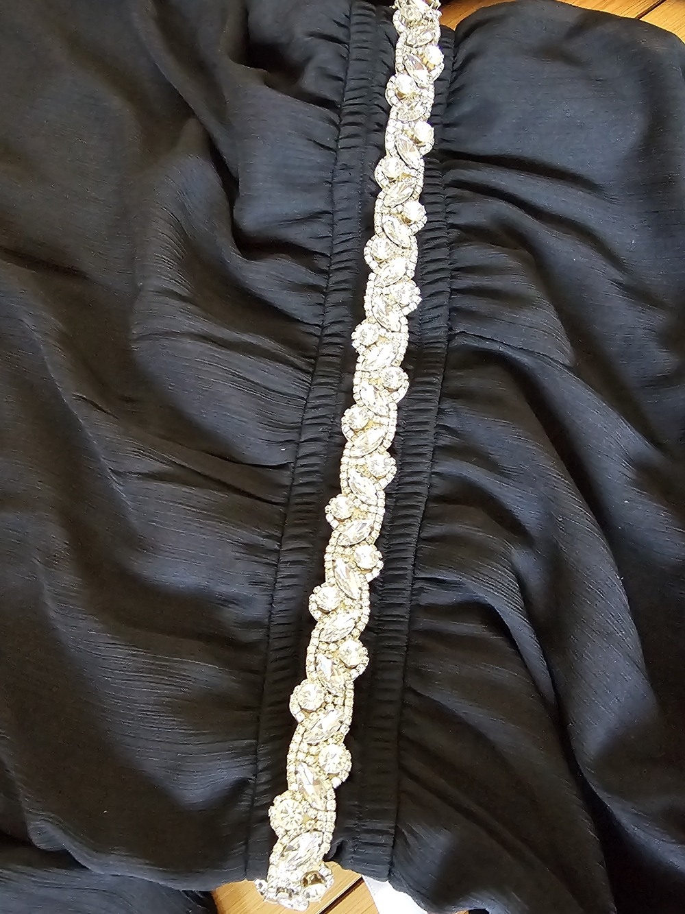 Rhinestone Braided Belt For Brisal Or Evening Dress